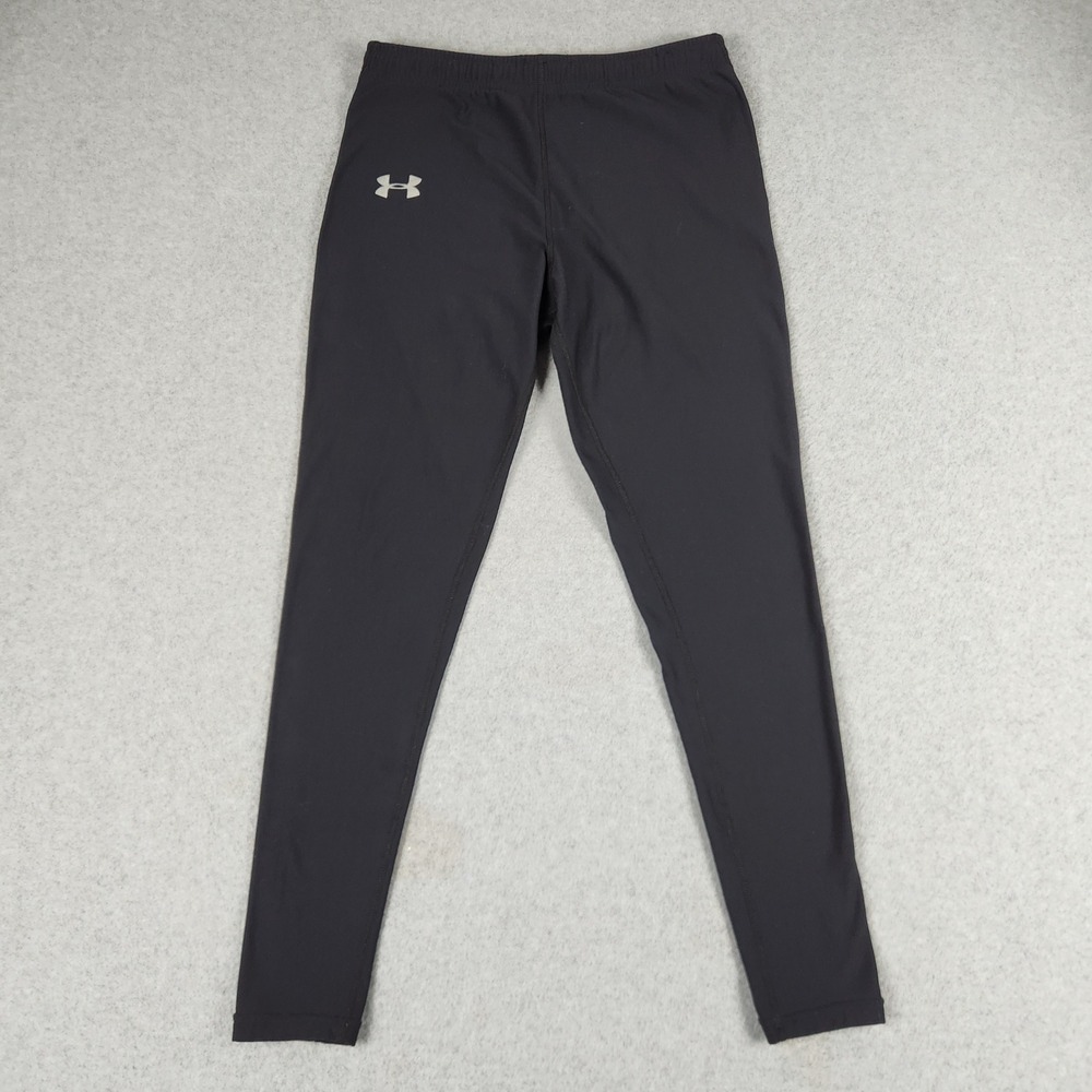 Under Armour Leggings Womens W26 Black Performance Athletic Compression Training